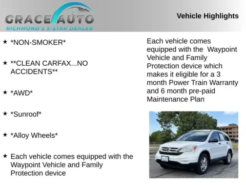 Photos of 2010 Honda CR-V EX for sale in Richmond, VA at Grace Auto Sales
