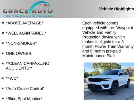 Photos of 2023 Jeep Grand Cherokee Limited for sale in Richmond, VA at Grace Auto Sales