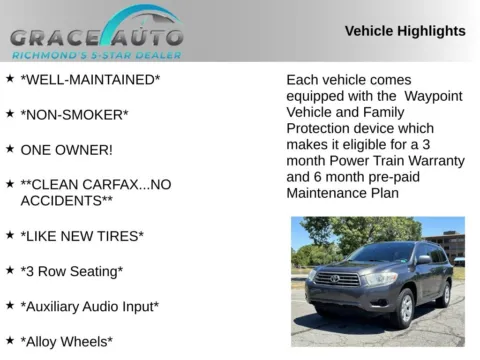 Photos of 2010 Toyota Highlander for sale in Richmond, VA at Grace Auto Sales