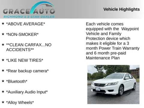 Photos of 2014 Honda Accord LX for sale in Richmond, VA at Grace Auto Sales