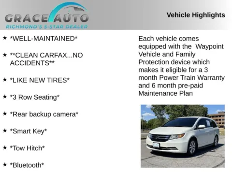 Photos of 2015 Honda Odyssey EX for sale in Richmond, VA at Grace Auto Sales