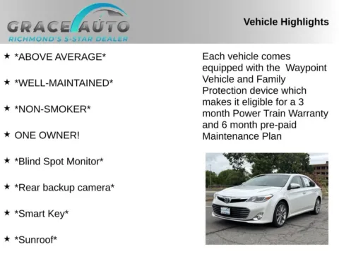 Photos of 2014 Toyota Avalon XLE Touring for sale in Richmond, VA at Grace Auto Sales