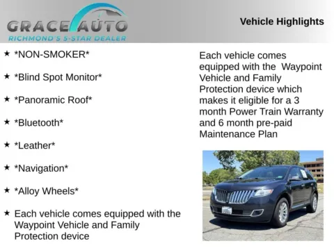 Photos of 2014 Lincoln MKX for sale in Richmond, VA at Grace Auto Sales