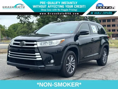 Black 2017 Toyota Highlander XLE for sale in Richmond, VA