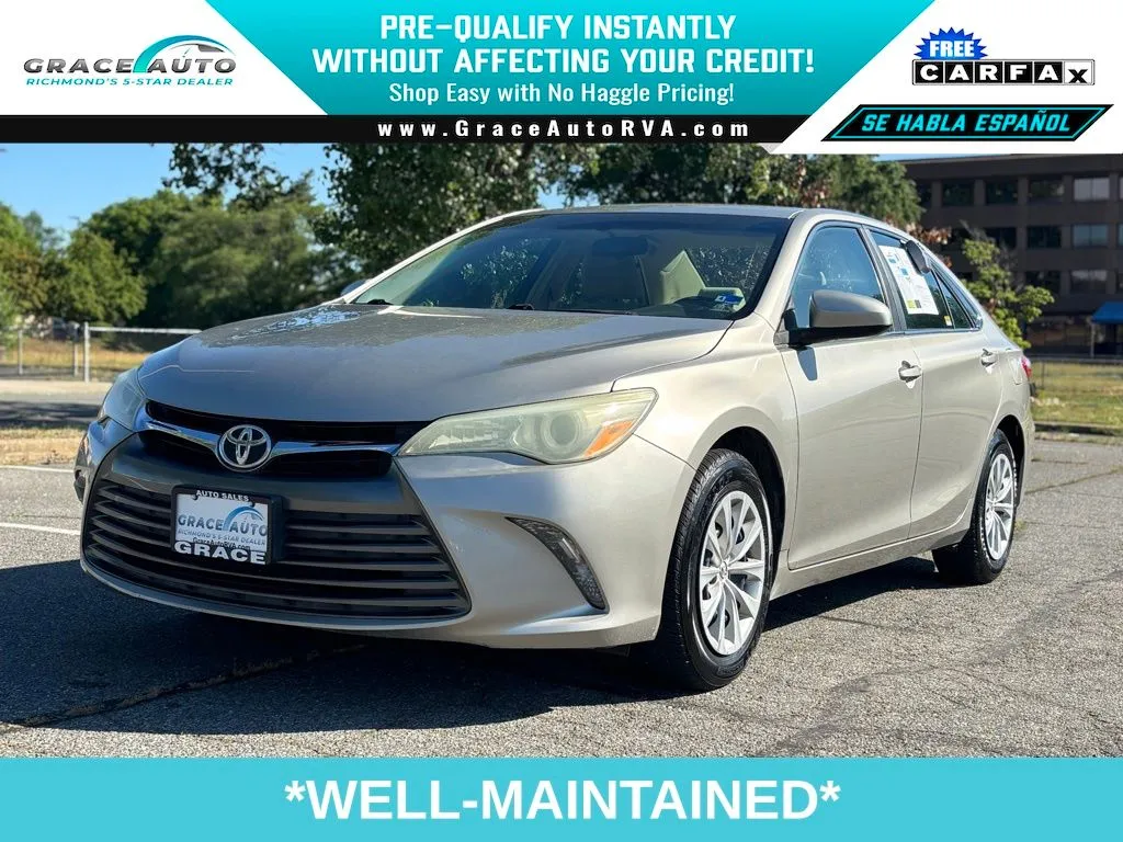 Beige 2016 Toyota Camry LE for sale in Richmond, VA
