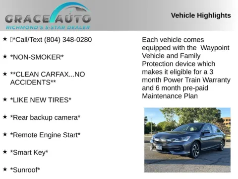 Photos of 2016 Honda Accord EX-L for sale in Richmond, VA at Grace Auto Sales