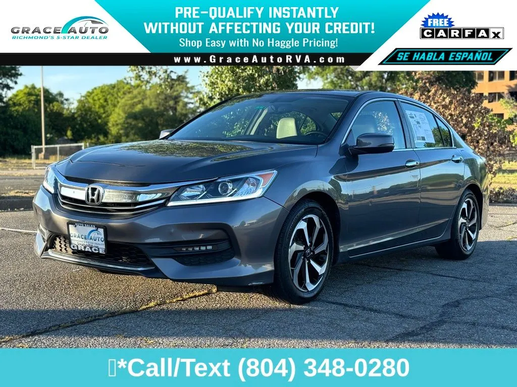 Gray 2016 Honda Accord EX-L for sale in Richmond, VA