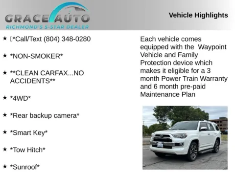 Photos of 2019 Toyota 4Runner Limited for sale in Richmond, VA at Grace Auto Sales