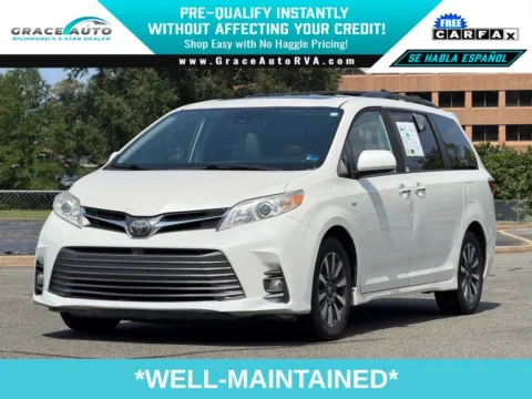 White 2019 Toyota Sienna XLE for sale in Richmond, VA