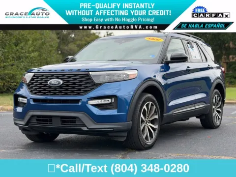 Blue 2022 Ford Explorer ST-Line for sale in Richmond, VA