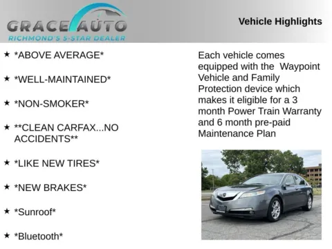 Photos of 2010 Acura TL 3.5 for sale in Richmond, VA at Grace Auto Sales