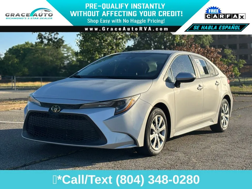 Silver 2021 Toyota Corolla LE for sale in Richmond, VA