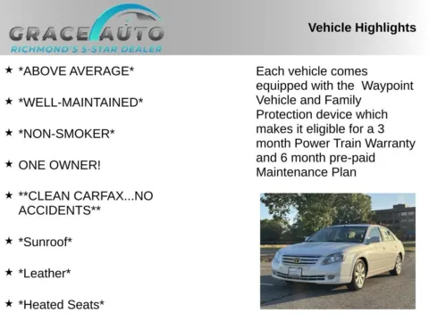 Photos of 2007 Toyota Avalon XL for sale in Richmond, VA at Grace Auto Sales