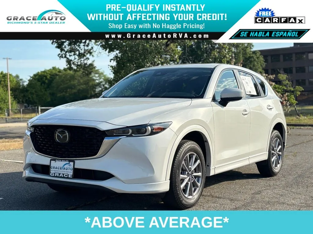 White 2025 Mazda CX-5 2.5 S Preferred Package for sale in Richmond, VA