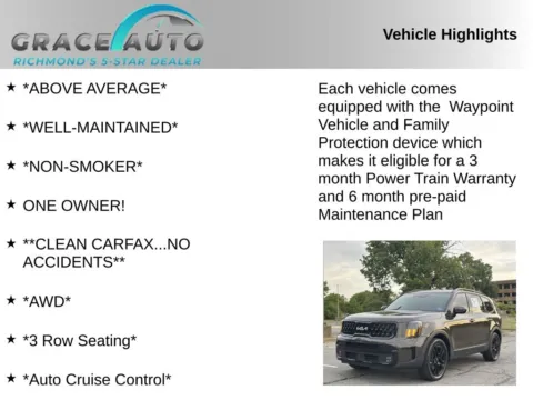 Photos of 2024 Kia Telluride SX-Prestige X-Line for sale in Richmond, VA at Grace Auto Sales