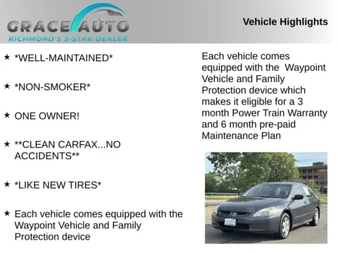 Photos of 2005 Honda Accord LX for sale in Richmond, VA at Grace Auto Sales