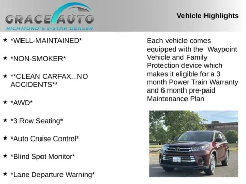 Photos of 2019 Toyota Highlander Limited for sale in Richmond, VA at Grace Auto Sales