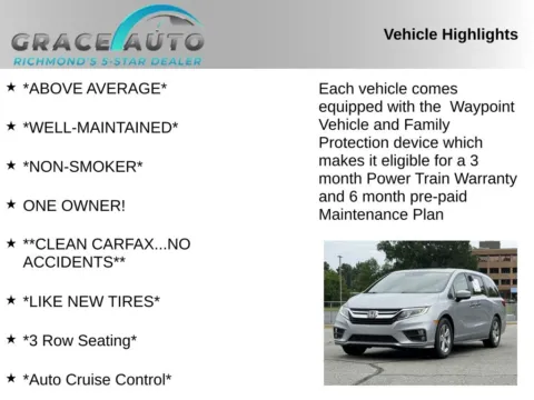 Photos of 2018 Honda Odyssey EX-L for sale in Richmond, VA at Grace Auto Sales