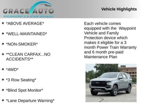 Photos of 2024 Chevrolet Tahoe Z71 for sale in Richmond, VA at Grace Auto Sales