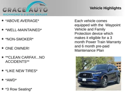 Photos of 2023 INFINITI QX60 Sensory for sale in Richmond, VA at Grace Auto Sales