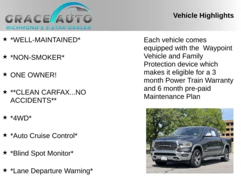 Photos of 2020 Ram 1500 Laramie for sale in Richmond, VA at Grace Auto Sales