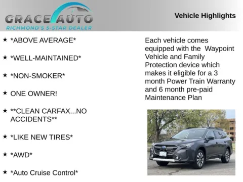 Photos of 2023 Subaru Outback Limited for sale in Richmond, VA at Grace Auto Sales