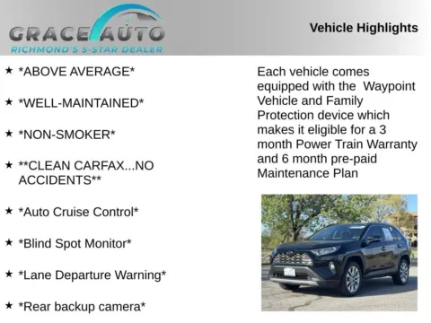 Photos of 2019 Toyota RAV4 Limited for sale in Richmond, VA at Grace Auto Sales