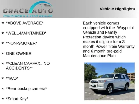 Photos of 2013 Toyota 4Runner Limited for sale in Richmond, VA at Grace Auto Sales
