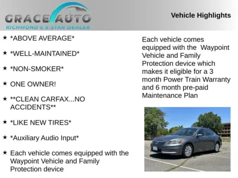 Photos of 2011 Honda Accord LX for sale in Richmond, VA at Grace Auto Sales