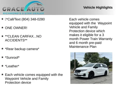 Photos of 2025 Honda Odyssey Sport-L for sale in Richmond, VA at Grace Auto Sales