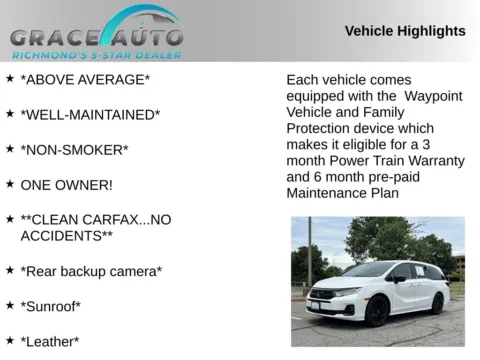 Photos of 2025 Honda Odyssey Sport-L for sale in Richmond, VA at Grace Auto Sales