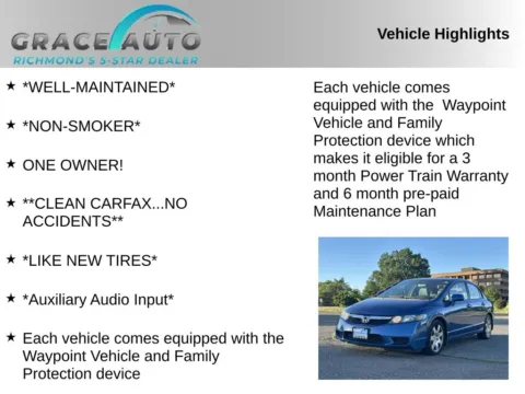 Photos of 2009 Honda Civic LX for sale in Richmond, VA at Grace Auto Sales