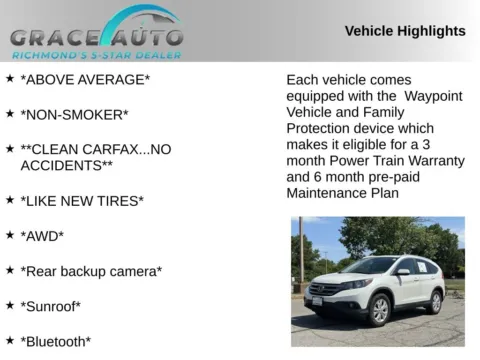 Photos of 2012 Honda CR-V EX-L for sale in Richmond, VA at Grace Auto Sales