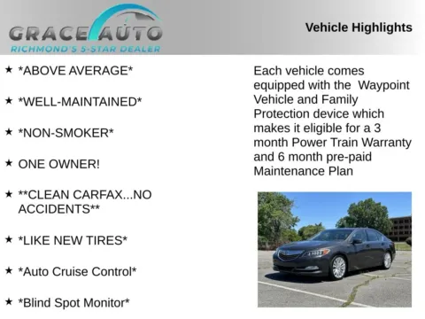 Photos of 2014 Acura RLX for sale in Richmond, VA at Grace Auto Sales