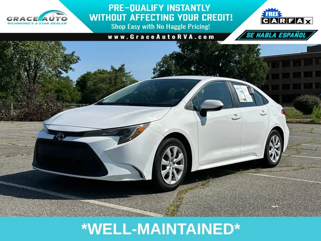 White 2021 Toyota Corolla LE for sale in Richmond, VA