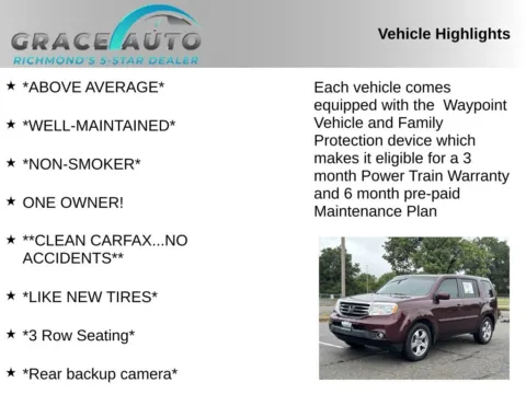 Photos of 2013 Honda Pilot EX-L for sale in Richmond, VA at Grace Auto Sales