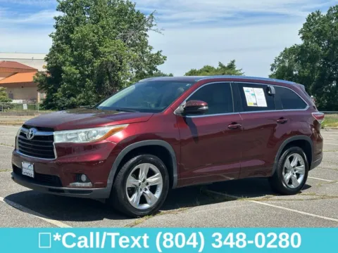 Another view of 2015 Toyota Highlander Limited for sale in Richmond, VA at Grace Auto Sales