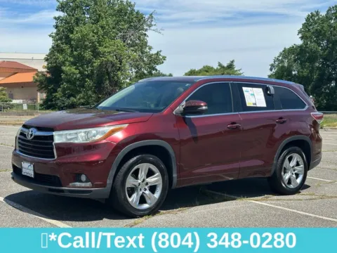 Another view of 2015 Toyota Highlander Limited for sale in Richmond, VA at Grace Auto Sales