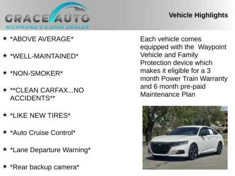 Photos of 2022 Honda Accord Sport for sale in Richmond, VA at Grace Auto Sales