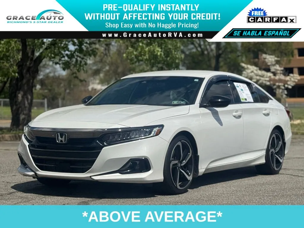 White 2022 Honda Accord Sport for sale in Richmond, VA