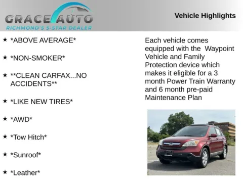 Photos of 2009 Honda CR-V EX-L for sale in Richmond, VA at Grace Auto Sales