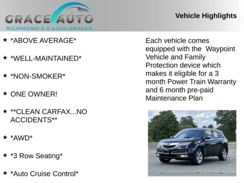 Photos of 2011 Acura MDX Technology for sale in Richmond, VA at Grace Auto Sales