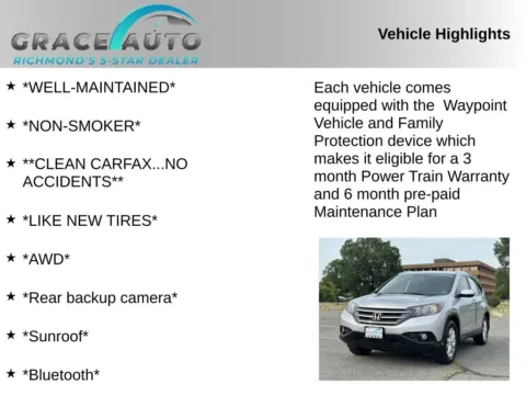 Photos of 2012 Honda CR-V EX-L for sale in Richmond, VA at Grace Auto Sales