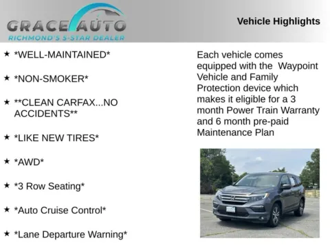 Photos of 2016 Honda Pilot EX-L for sale in Richmond, VA at Grace Auto Sales