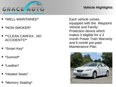 Photos of 2008 Lexus ES 350 for sale in Richmond, VA at Grace Auto Sales