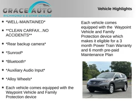 Photos of 2013 Honda CR-V EX for sale in Richmond, VA at Grace Auto Sales