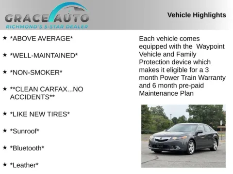 Photos of 2011 Acura TSX 2.4 for sale in Richmond, VA at Grace Auto Sales