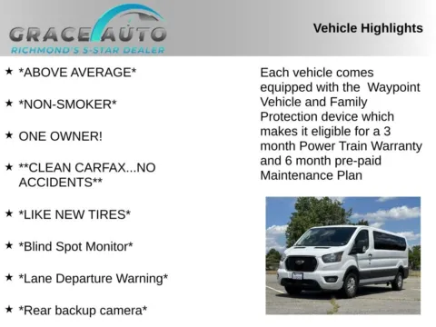 Photos of 2023 Ford Transit-350 XLT for sale in Richmond, VA at Grace Auto Sales