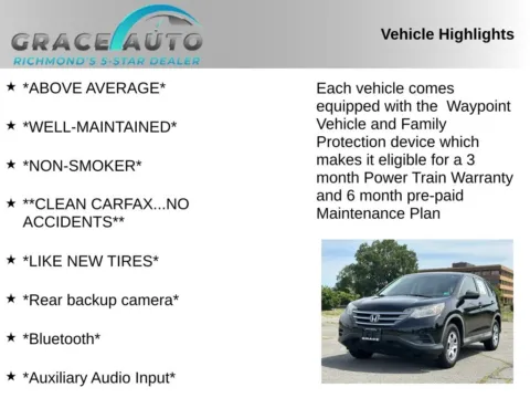Photos of 2012 Honda CR-V LX for sale in Richmond, VA at Grace Auto Sales