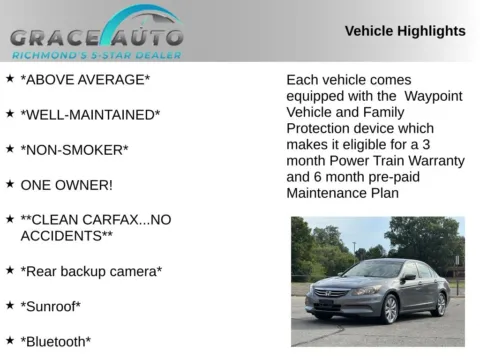 Photos of 2012 Honda Accord EX-L for sale in Richmond, VA at Grace Auto Sales